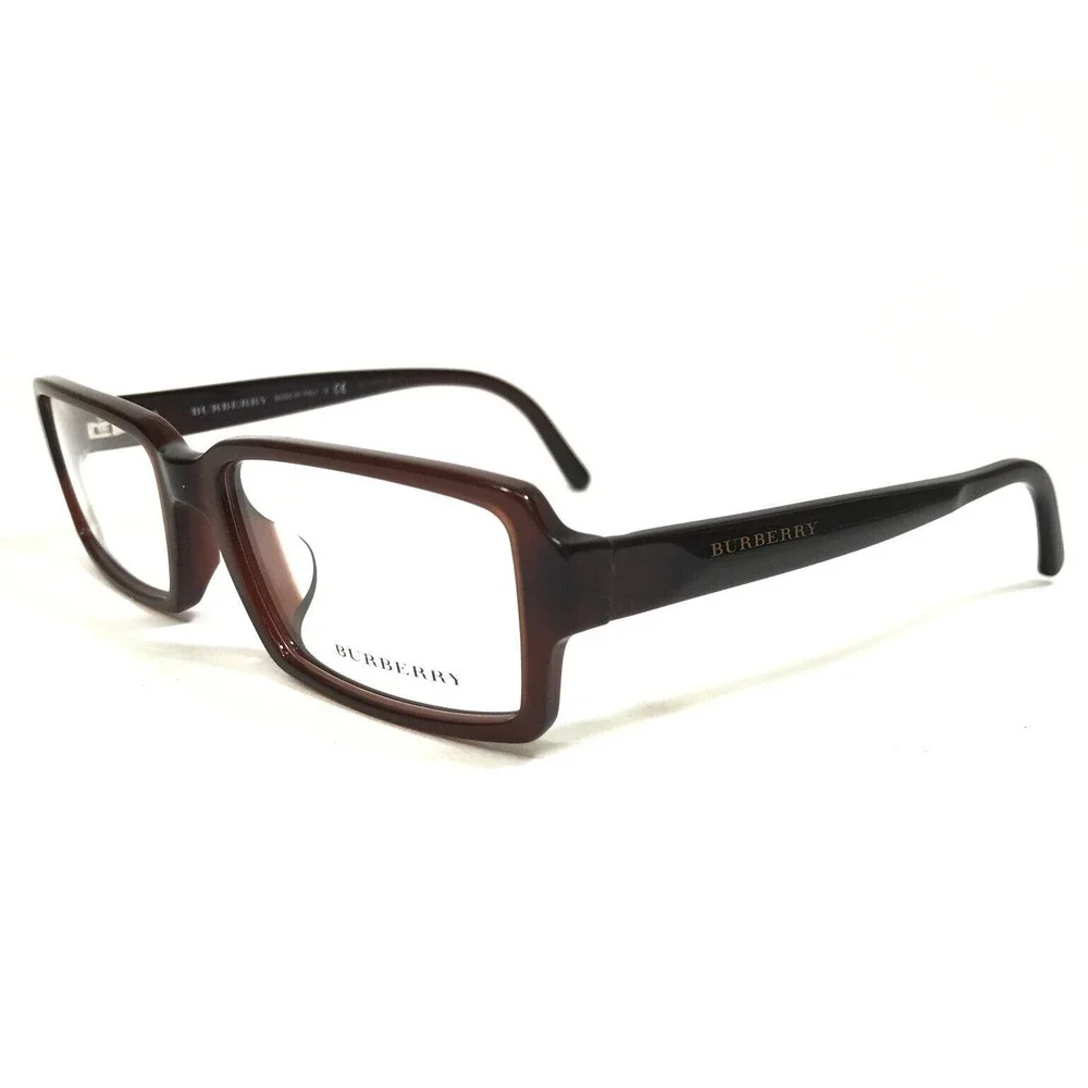 Burberry Eyeglasses Frames B2093-A 3256 Brown Rectangular Full Rim 53-17-140